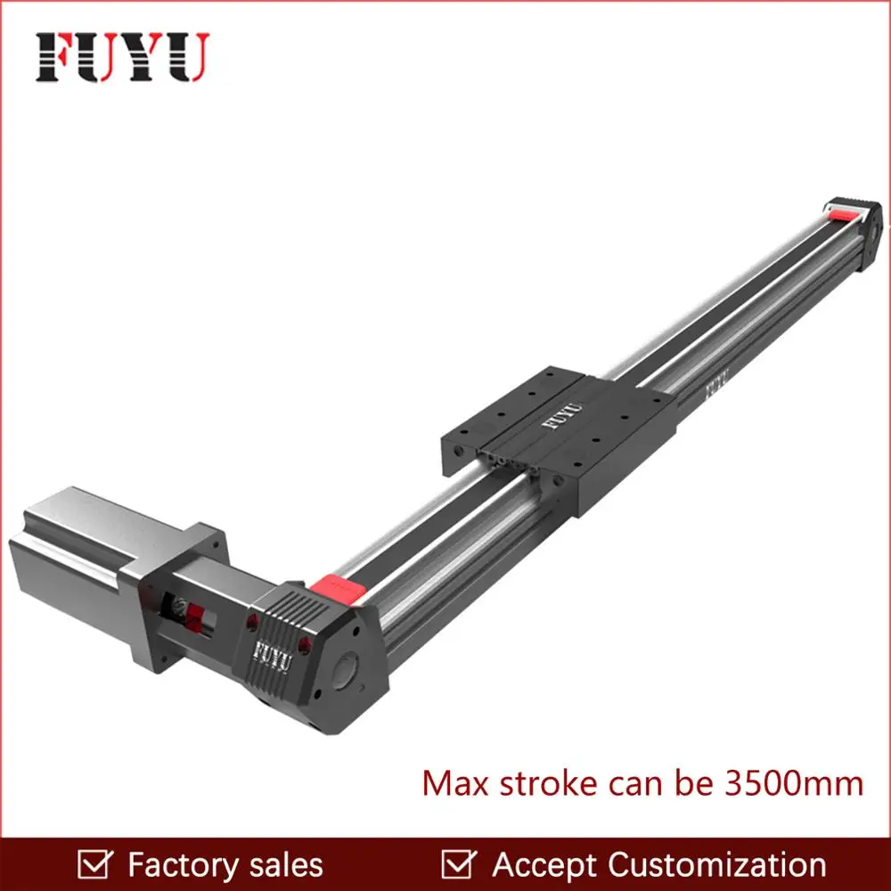 

FUYU FPB45 CNC Linear Rail Guide Stage Actuator Belt Driven Motorized Max 4m/s Motion Slide Table 3d Printer Parts