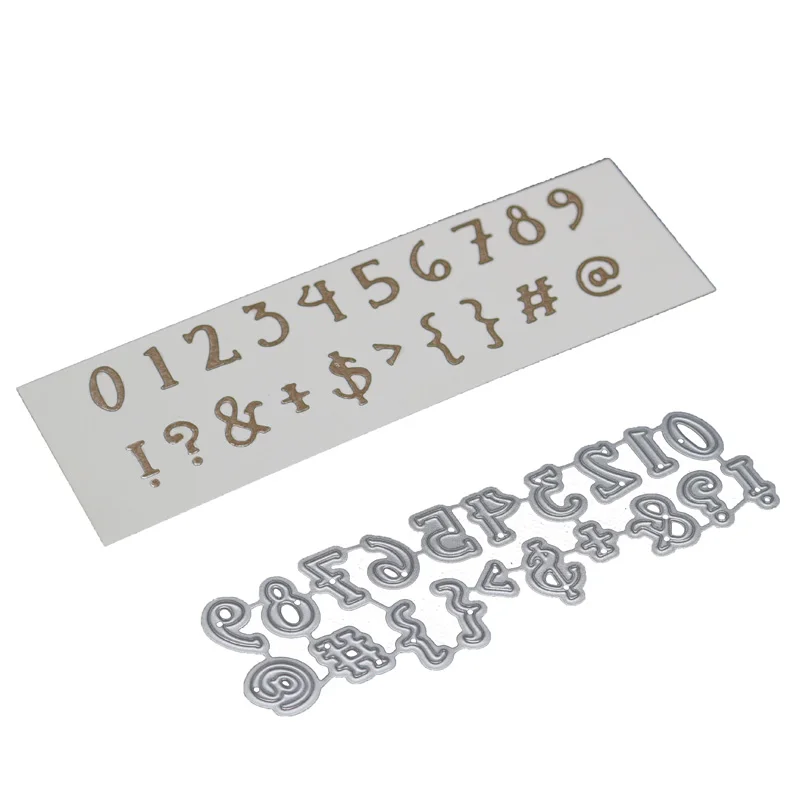 

Number Symbol Frame Stencil Metal Cutting Dies For Scrapbooking Practice Hands-on DIY Album Card Craft Decoration