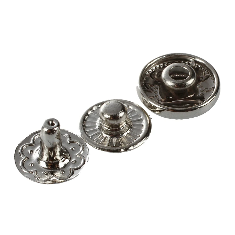 50 x металлические кнопки заклепки пуговицы серебро|Пуговицы| |
