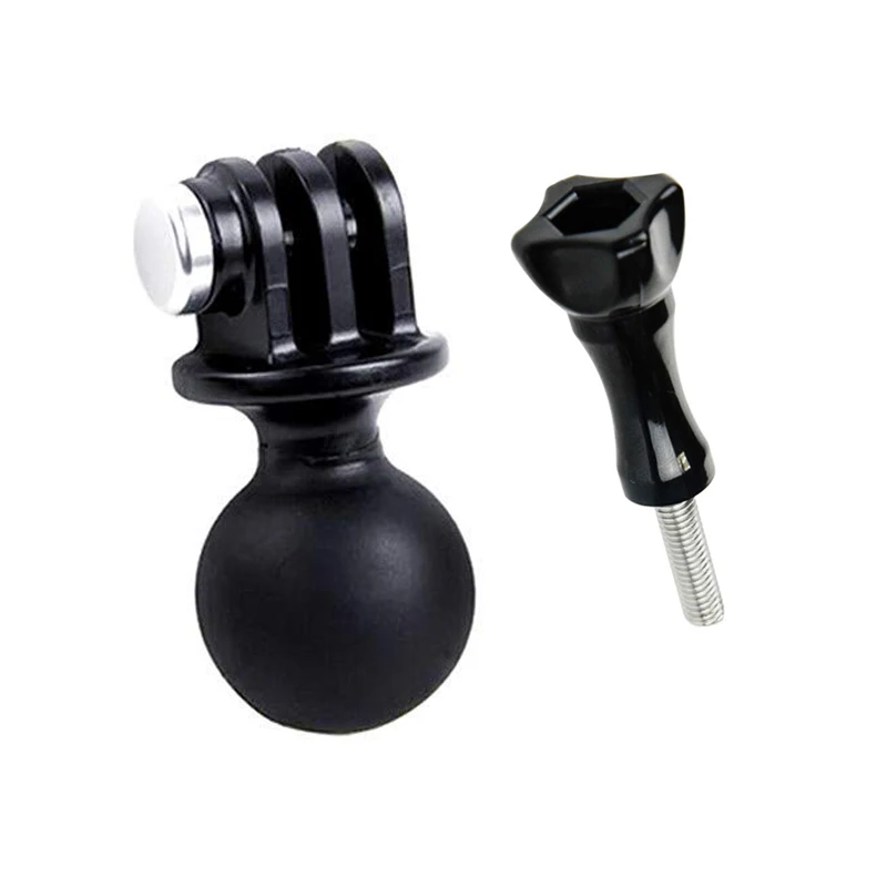 For GoPro RAM Tripod Mount Ball Head Base Adapter w/ Screw for Go Pro Hero 8 7 6 5 4 Sjcam Yi 4K Sport Action Camera Accessory