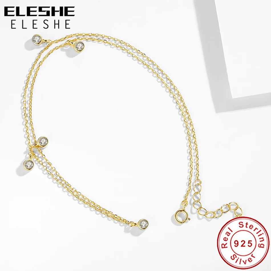 Колье-чокер из 100% чистого серебра 925 пробы с кубическим цирконием колье