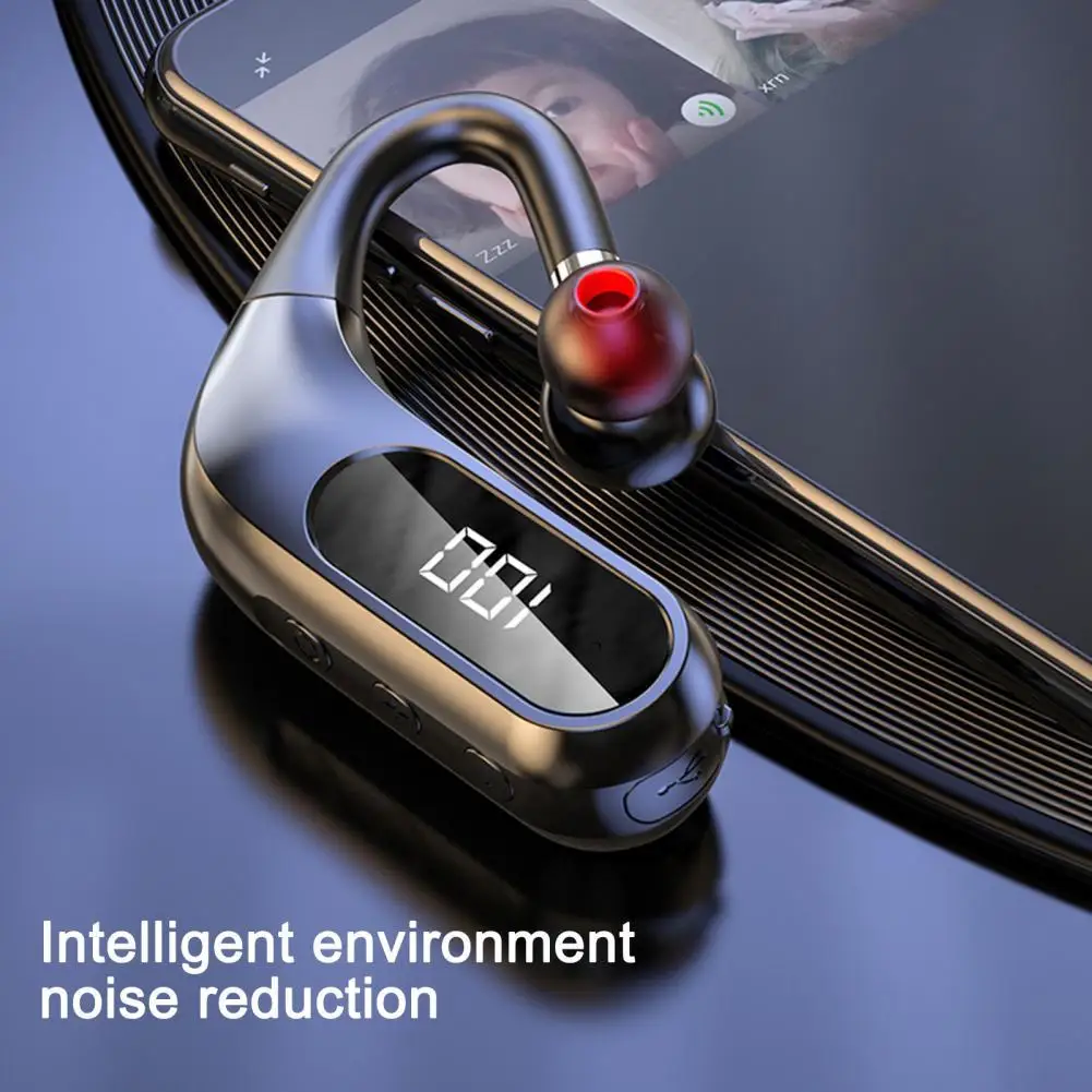 

TWS Bluetooth-compatible 5.0 Earphone Ear Hook LED Digital Display Waterproof HiFi Wireless Headset for Sports Earphone
