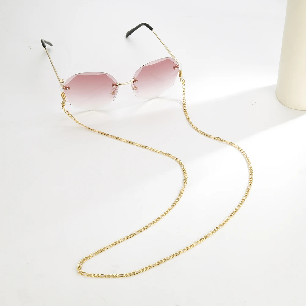 Skyrim Figaro Chain for Glasses Lanyard Stainless Steel Gold Color Sunglasses Chains Eyewear Cord Eyeglass Strap Women Men | Аксессуары