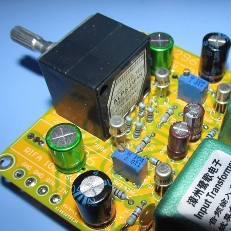 

AC 8V 100mA transformer phase reversal to drive germanium tube output 0.5W headphone preamplifier board old classic line LG-296