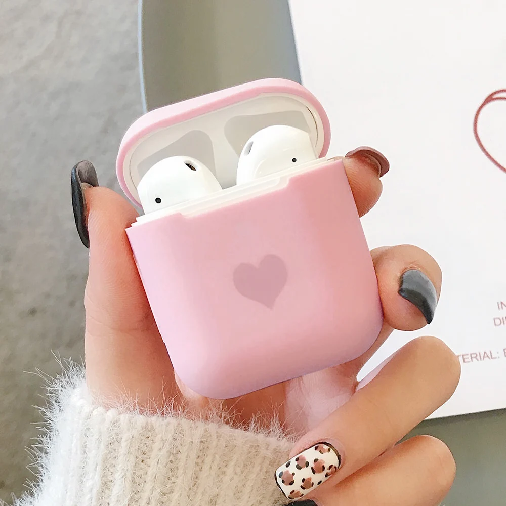

fashion Cute Love Heart Silicone TPU Bluetooth Wireless Case for AirPods Protective Cover Accessories for Apple Airpods Pro