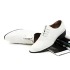 Мужские модельные туфли; Модные кожаные мужские деловые туфли на плоской подошве; Цвет черный, коричневый; Дышащие мужские деловые туфли для офиса; Большие размеры 38-44