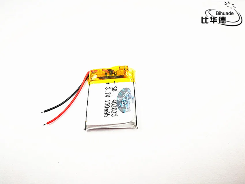 3.7V 150mAh 402025 Lithium Polymer Li-Po li ion Rechargeable Battery cells For Mp3 MP4 MP5 GPS mobile bluetooth | Электроника
