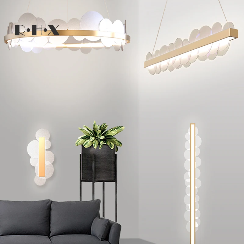 

modern hanglamp wood living room LED pendant lights