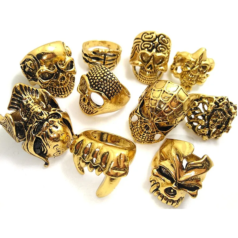 Кольца с черепом в стиле унисекс 50 шт./лот|jewelry rings|ring stylering wholesale |