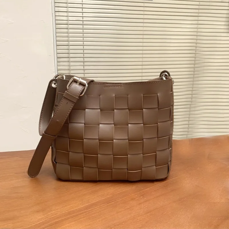

Women's Fashion Shoulder Bag PU Leather Woven Handbag Purses Wallets Crossbody Bag Totes