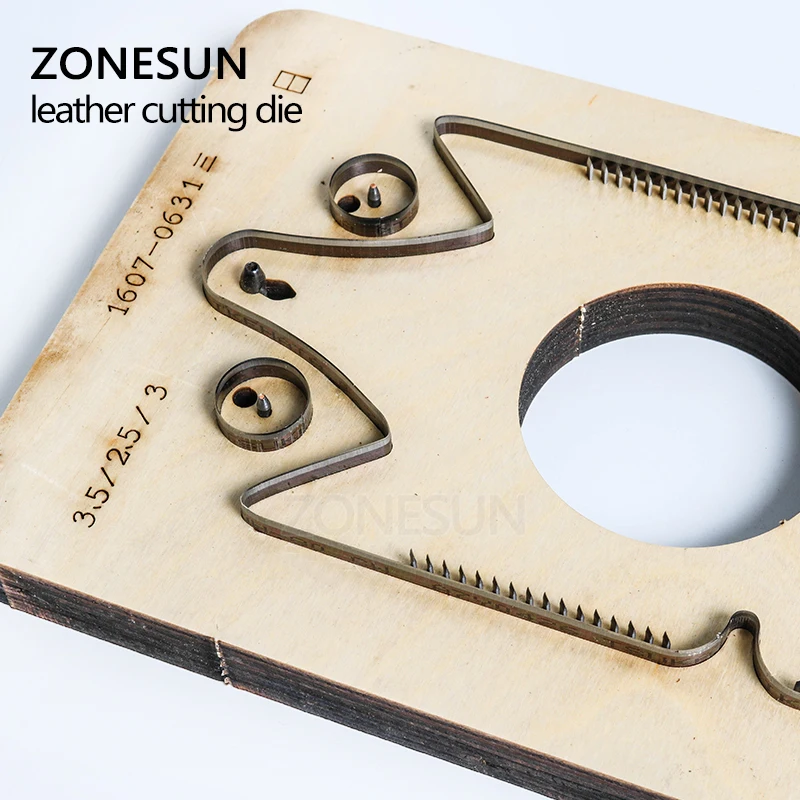ZONESUN Customized owl shape Leather Craft DIY Wooden Template Knife Punching tool laser Cutting die Mold animal Japanese steel | Бытовая