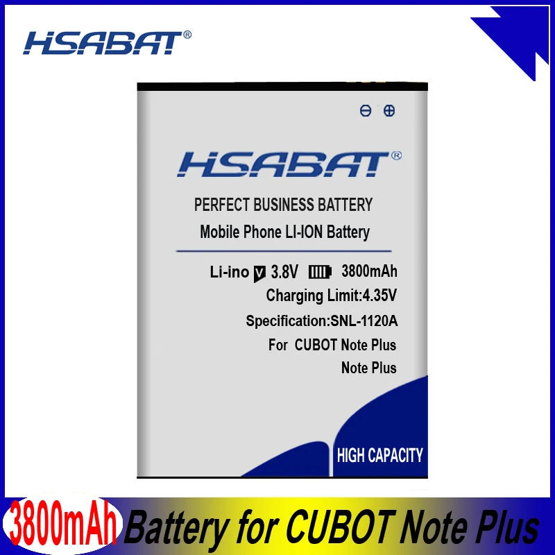 Аккумулятор HSABAT 3800mAh для CUBOT Note Plus