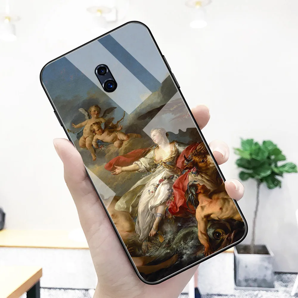 Чехол для Oppo R11s plus стеклянная задняя панель настенный Западный чехол R9 R9S R11 R11S Plus