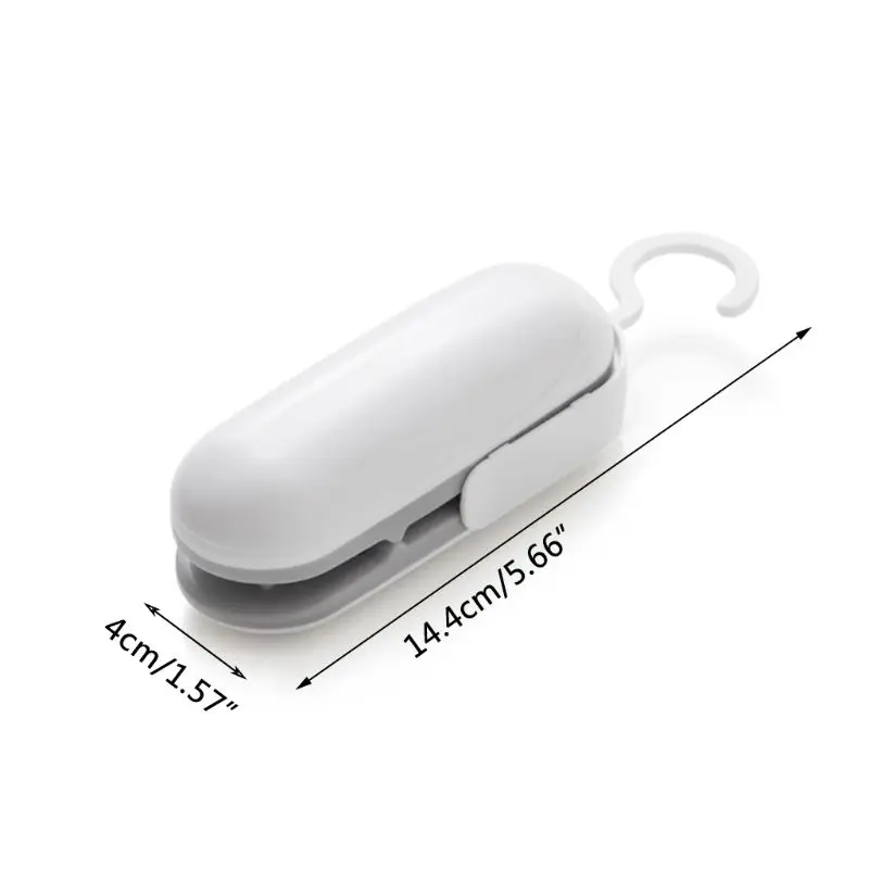 

White Easy Carry Mini Heat Sealing Machine Opening Tools Handheld Plastic Bag Impluse Hand Pressure Sealer Household