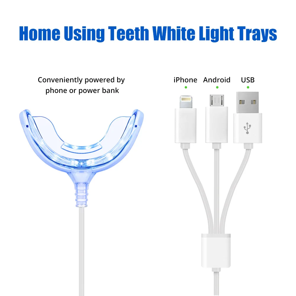 Tongwode Отбеливание зубов Светильник USB разъем включить для Мобильный телефон 16