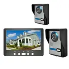 Видеодомофон SmartYIBA для дома, система дневного и ночного видения с 2 камерами и 7-дюймовым монитором, домашний проводной видеодомофон
