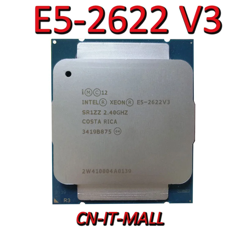 Pull Xeon E5 2622 V3 серверный процессор 2 4G 20M 8Core 16 Thread LGA2011 3 процессор|Компьютерные