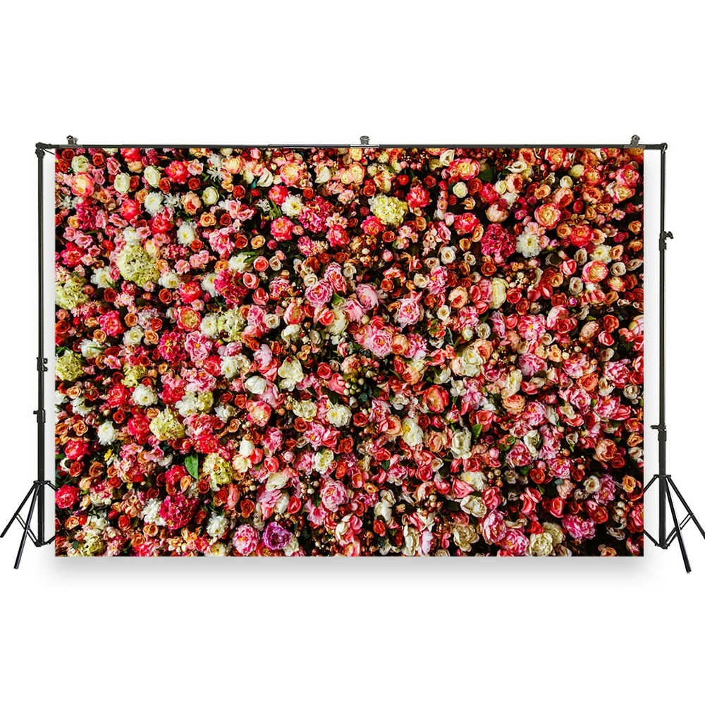 HUAYI фотография фон Свадебный день рождения девивечерние Декор цветы стена