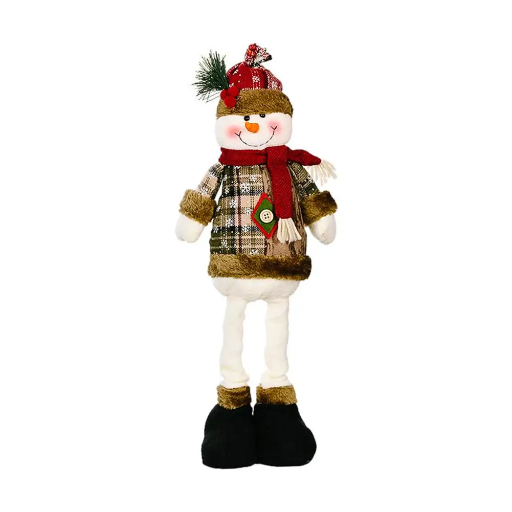 

Выдвижная кукла-Рождественская стоячая фигурка-Рождественское украшение для куклы-Рождественский Санта-Клаус Олень Снеговик выдвижной