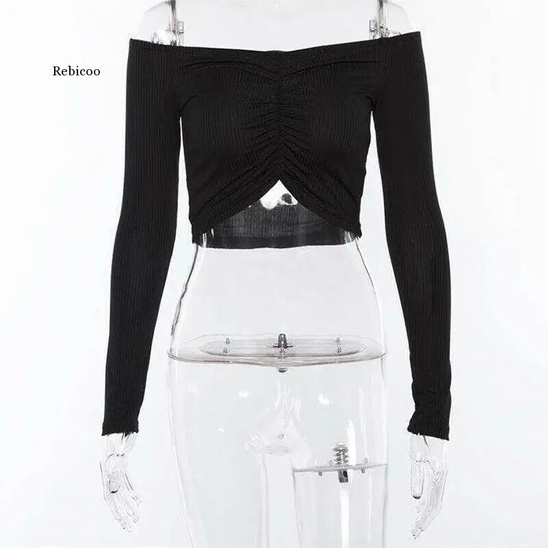 

Summer Women's Fashion Casual Off-Shoulder Vest Tops Sleeves Tops Short Shirts