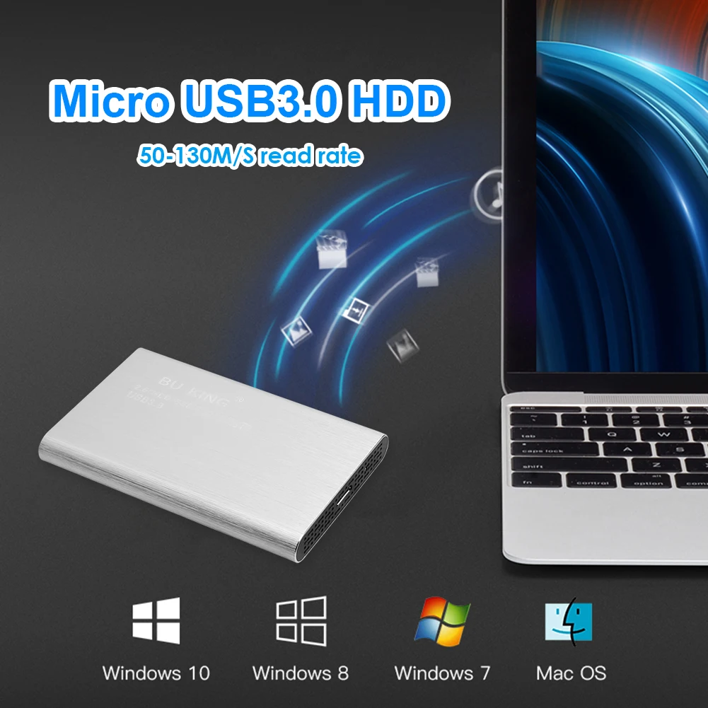 Портативный внешний жесткий диск USB 3 0 2 5 дюйма HHD алюминиевый корпус с