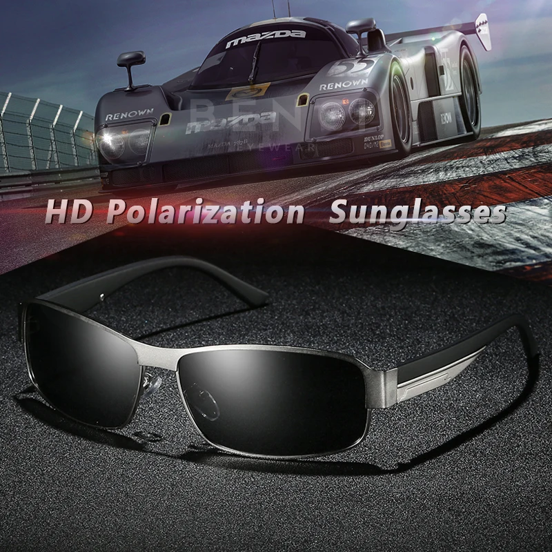 

Очки солнцезащитные HD поляризационные для мужчин и женщин, модные солнечные очки с защитой UV400, для вождения, с коробкой, 2020