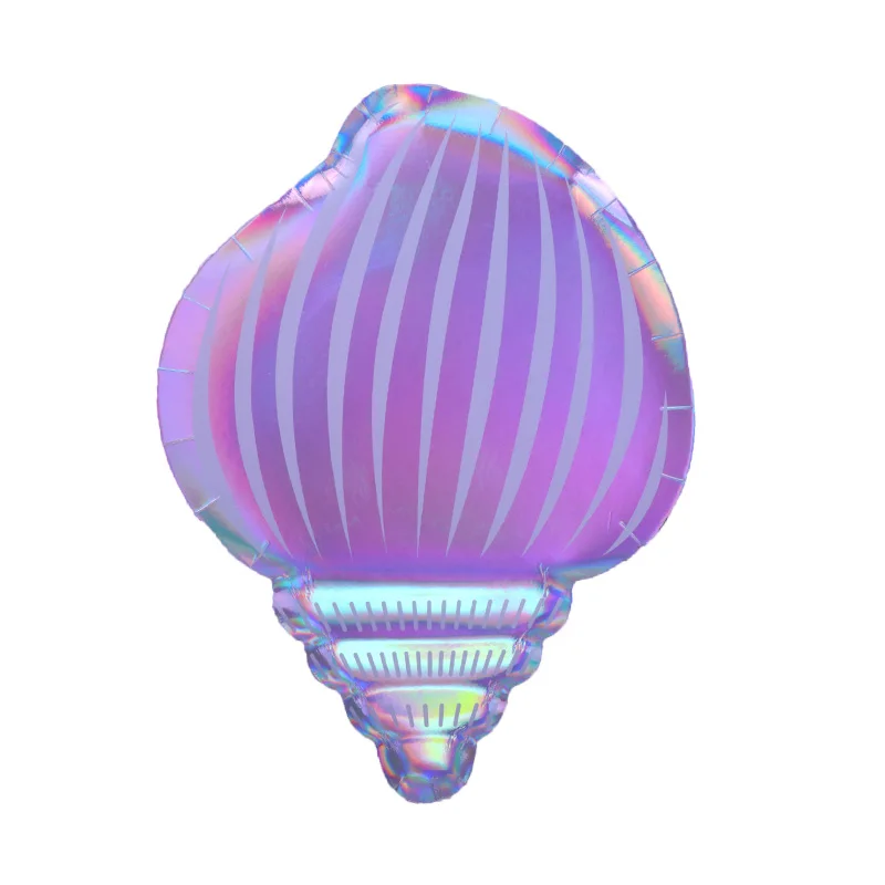 Одноразовая посуда в виде разноцветных ракушек для девочек | Дом и сад