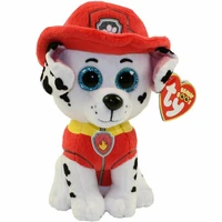 ty beanie stuffed animal doll dog series marshell skye chase rocky 15cm cute big eyes plush toys children birthday gift