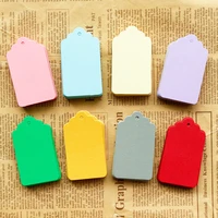 50pcs 4x7cm colorful paper tags handmade wedding favors craft gift hang tag packaging label price tags diy cloth sewing supply