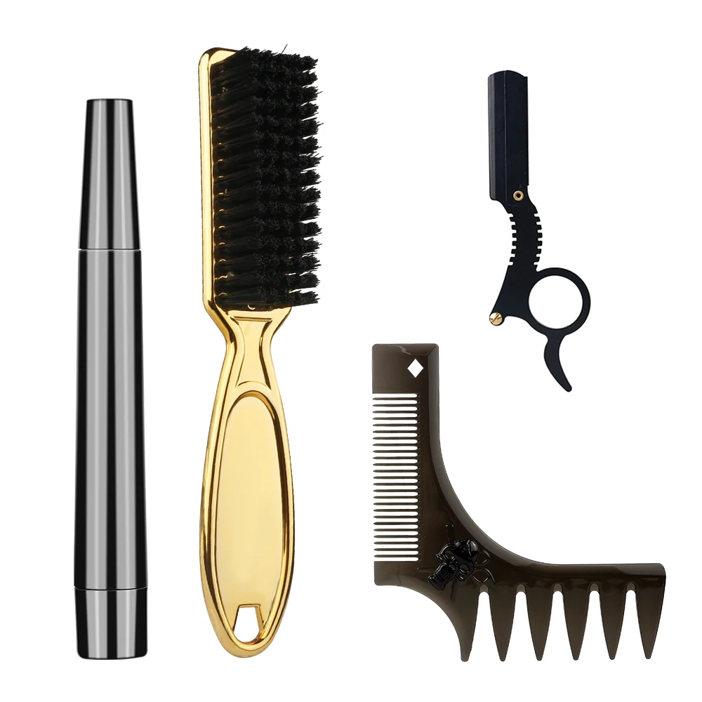 

Men Waterproof Beard Filling Pen Kit Mustache Pencil Filler Shaping Beard Styling Grooming Set Male Beard Brush And Comb Set