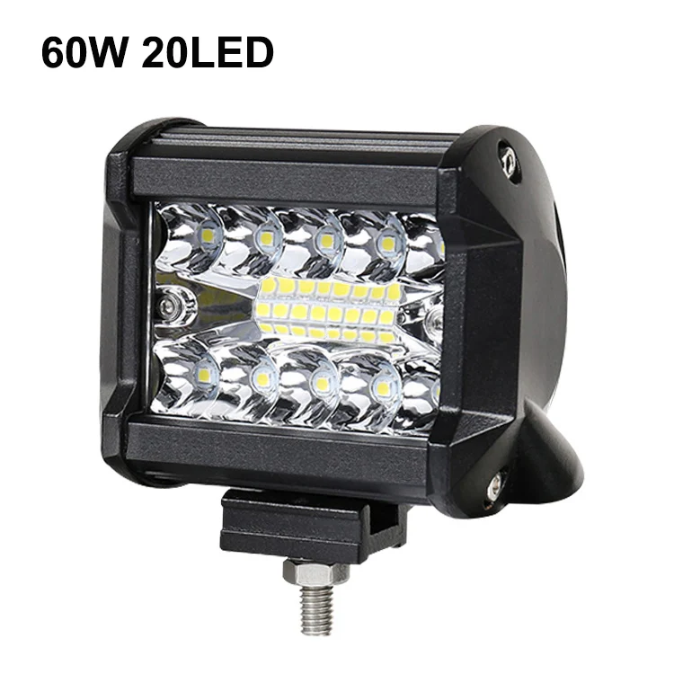 1PCS-60W-20LED Nlpearl светильник/рабочий светильник 4-32 дюймов светодиодный комбинированный светодиодный светильник для вождения для грузовиков внедорожный трактор 4x4 внедорожник ATV Лодка 12 В 24 В - Цвет: 1PCS-60W-20LED