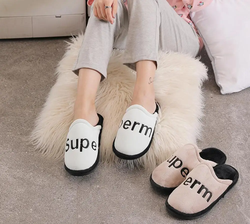 Тапочки из хлопчатобумажной ткани женские зимние теплые Нескользящие домашние