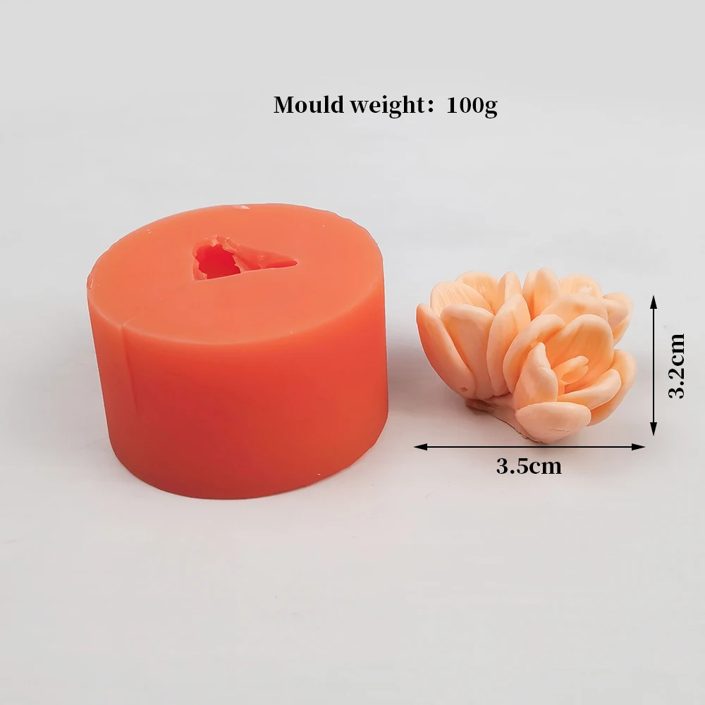 HC0365 3D тюльпан свеча форма ручной DIY цветок мыло Силиконовая Форма Мыло для мыла