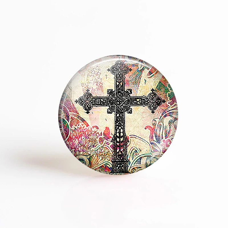 Круглый Стеклянный кабошон 25 мм 5 шт./лот кулон Дева и ангелы религиозные