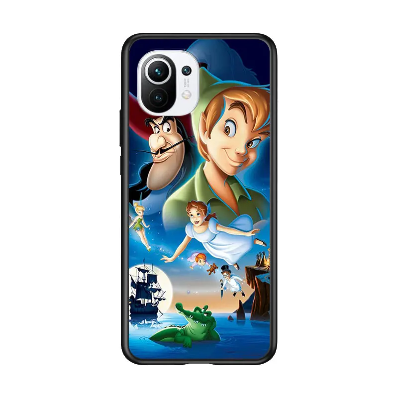 

Disney Tinkerbell princess for Xiaomi Mi 11 10T Note 10 Ultra 5G 9 9T SE 8 A3 A2 A1 6X Pro Play F1 Lite 5G Black Phone Case