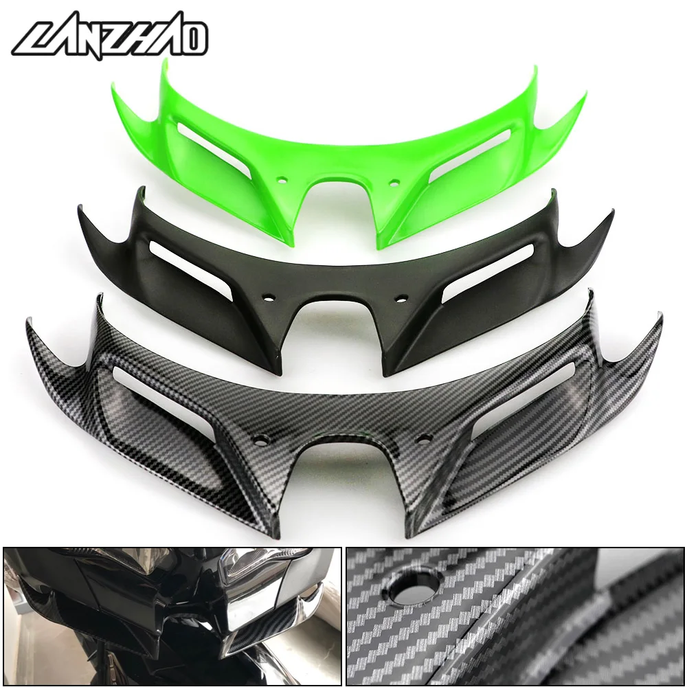 Накладки на губы для мотоциклов Kawasaki Ninja 250 400 2018 2019 ABS зеленые и черные|Накладки