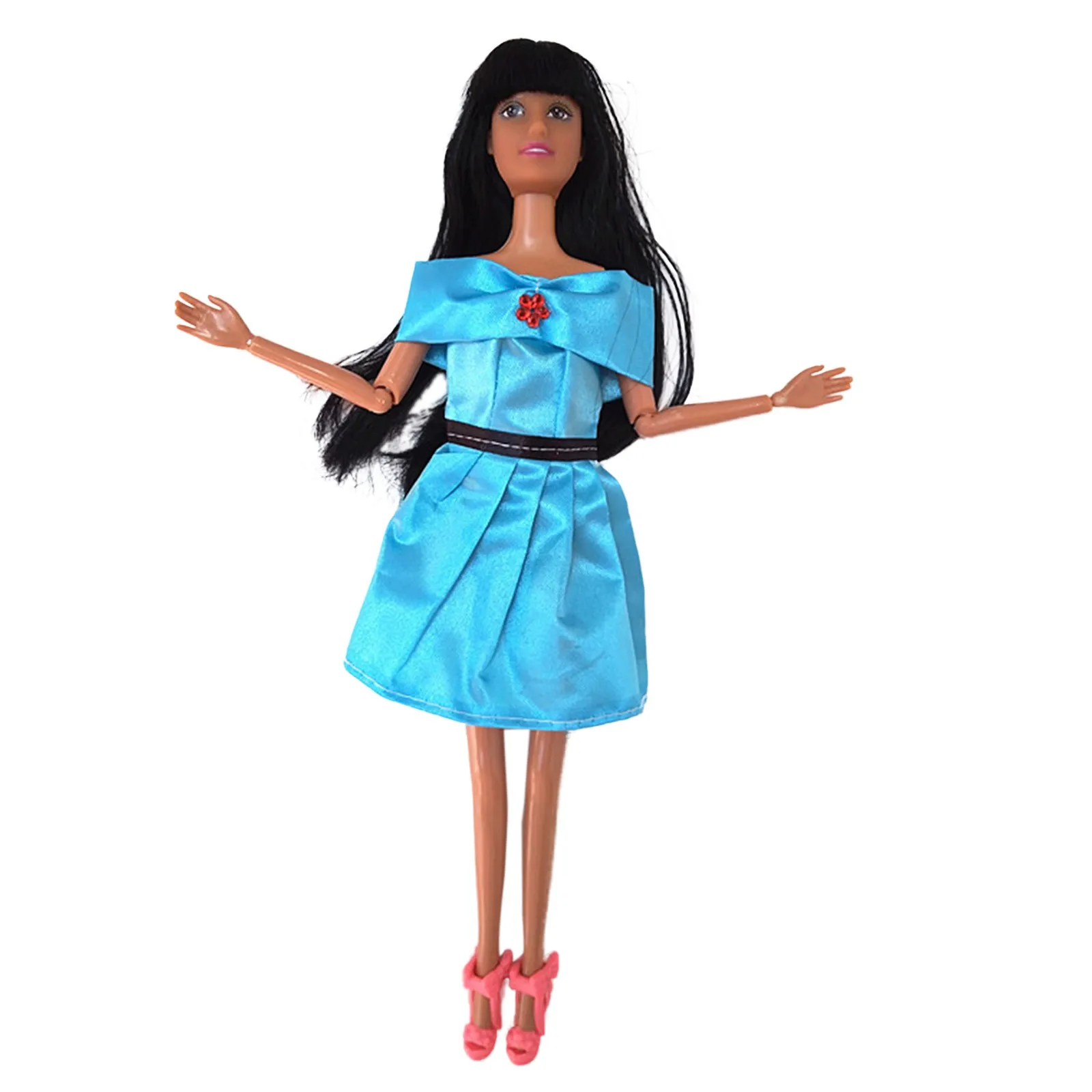 Разнообразные игрушки черная тряпичная кукла для девочек ручная работа