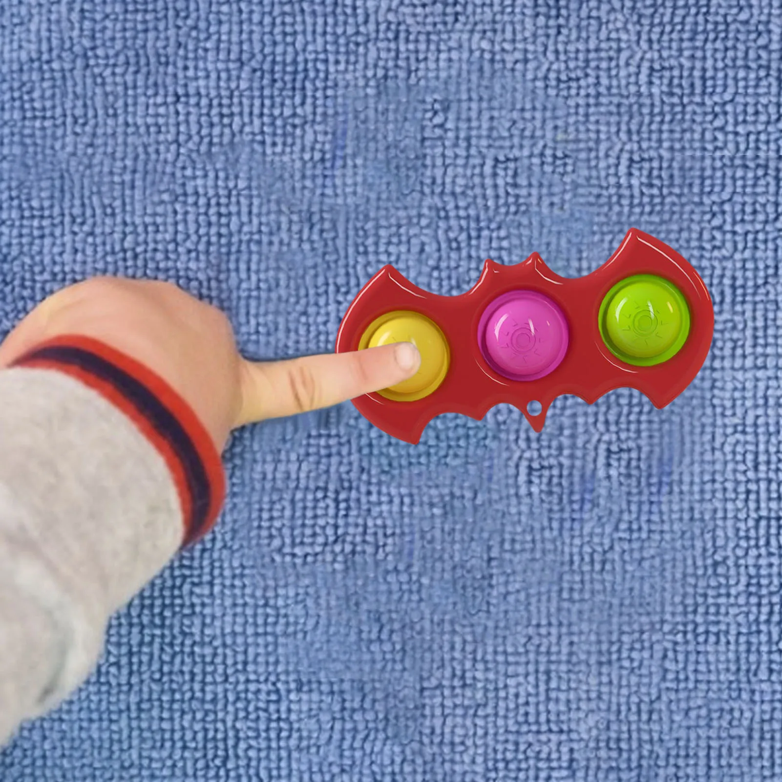 

Bubble Sensory Fidget Toy Double-Sided Keychain Stress Relief Toy