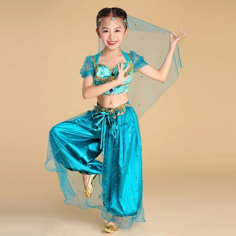 Костюм принцессы в арабском стиле для девочек наряд на день рождения Хэллоуин