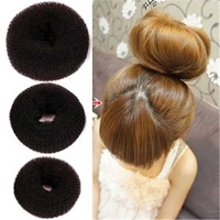 fashionable hot style ladys elastic donut hair coil model does not damage the fluffy hair coil