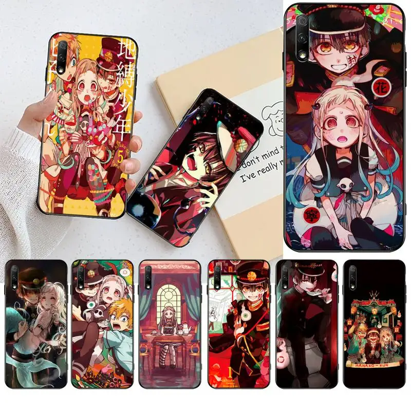 

YJZFDYRM toilet-bound hanako-kun Black Soft Shell Phone Case Capa For Huawei Nova 6se 7 7pro 7se honor 7A 8A 7C Prime2019
