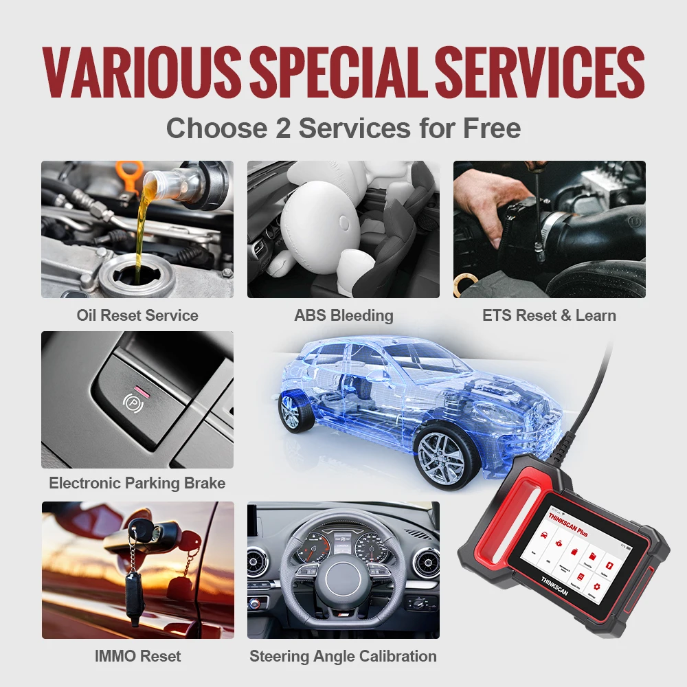 Сканер THINKCAR Thinkscan Plus S04 OBD2 профессиональные инструменты для сканирования полный