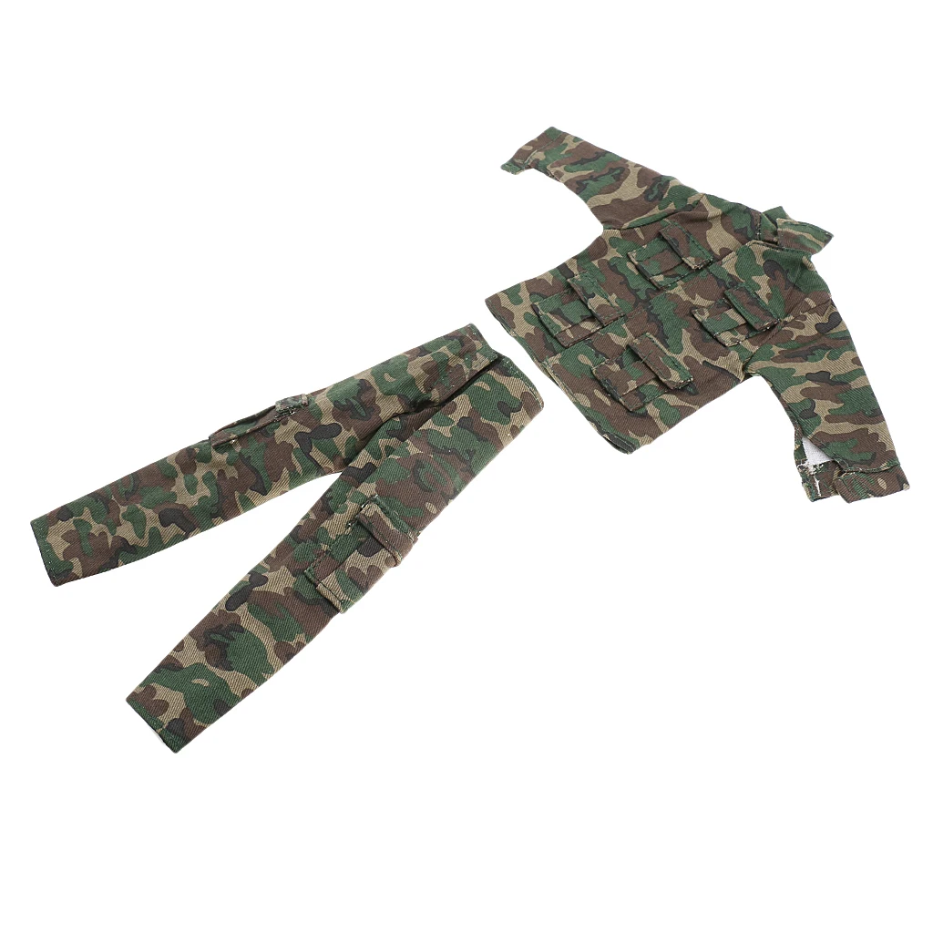 

1:6 Scale Soldier Camouflage Combat Uniforms Clothing for /