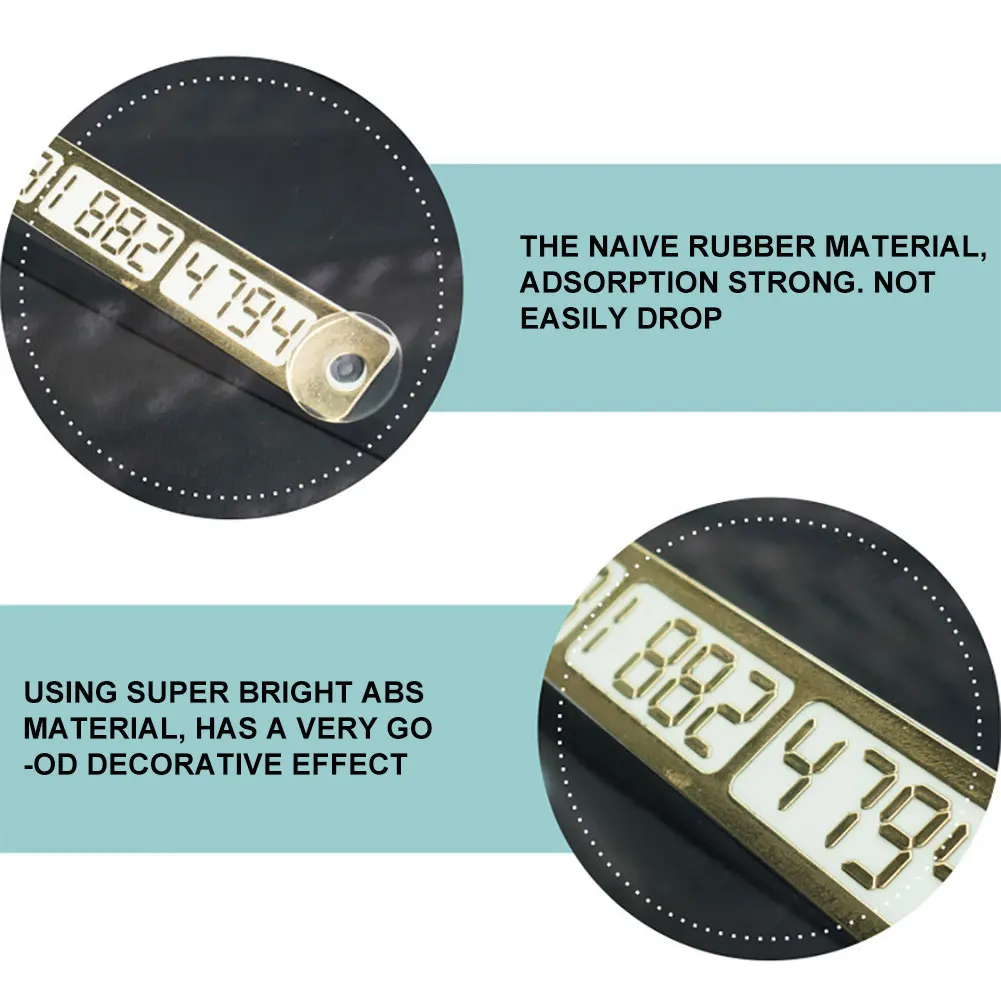 1 шт. Автомобильная светящаяся Временная Парковка Стоп знак номер телефона