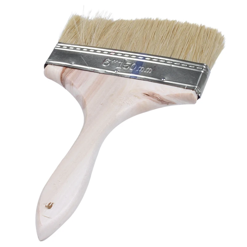 2 шт. кисть для краски: 1 5 дюймов широкий красный наконечник Деревянная ручка