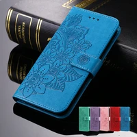 phone cover for xiaomi 11 lite poco x3 m2 m3 pro redmi 9a 9c note 9 pro 9s 9t 10s 10 4g 5g flower premium pu leather wallet case