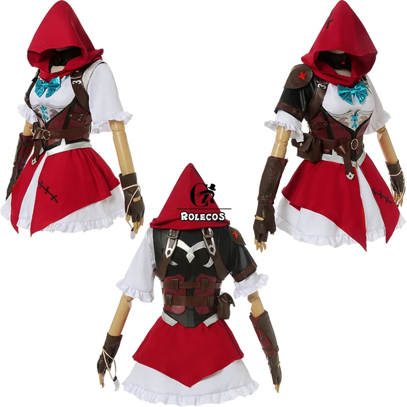Костюм для косплея ROLECOS Game Over Ashe Watch маленький красный костюм OW женская рубашка