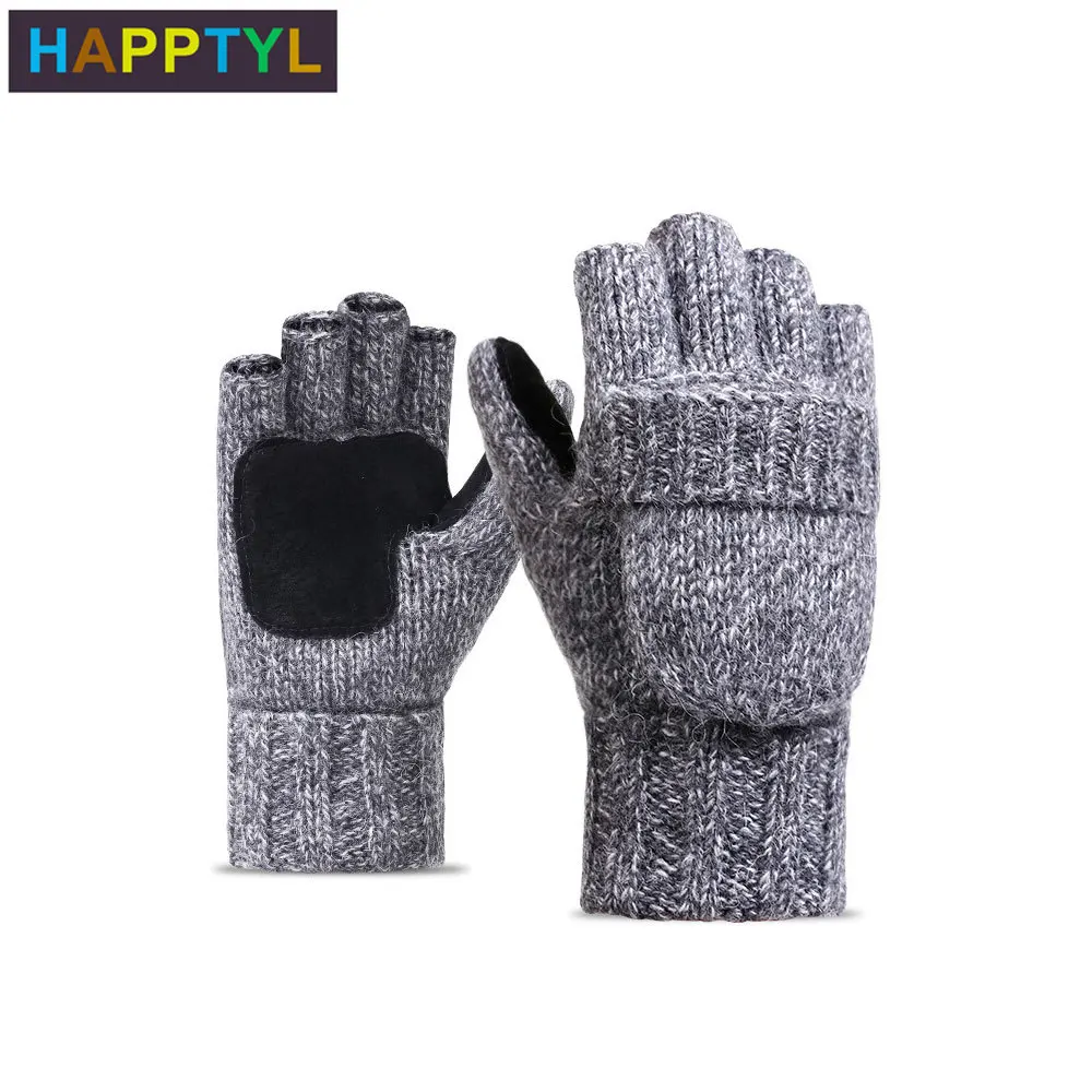 HAPPTYL1Pair мужские и женские осенне зимние уличные трикотажные толстые теплые