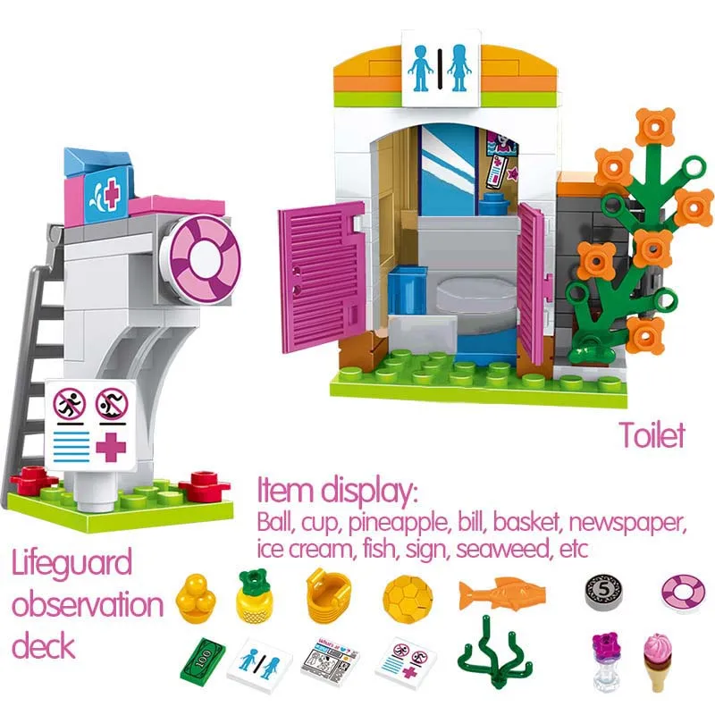 

Heartlake City Swimming Pool Girl Friends Building Block Friends Brick Toys For Girls Children