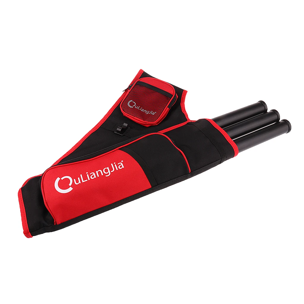 Премиум три трубы стрельба из лука стрела Хип колчан держатель сумка с